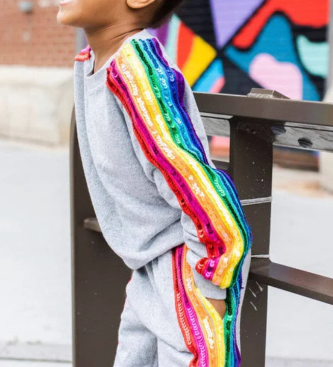 Lola & The Boys Rainbow Sequin Set Skipper & Scout 