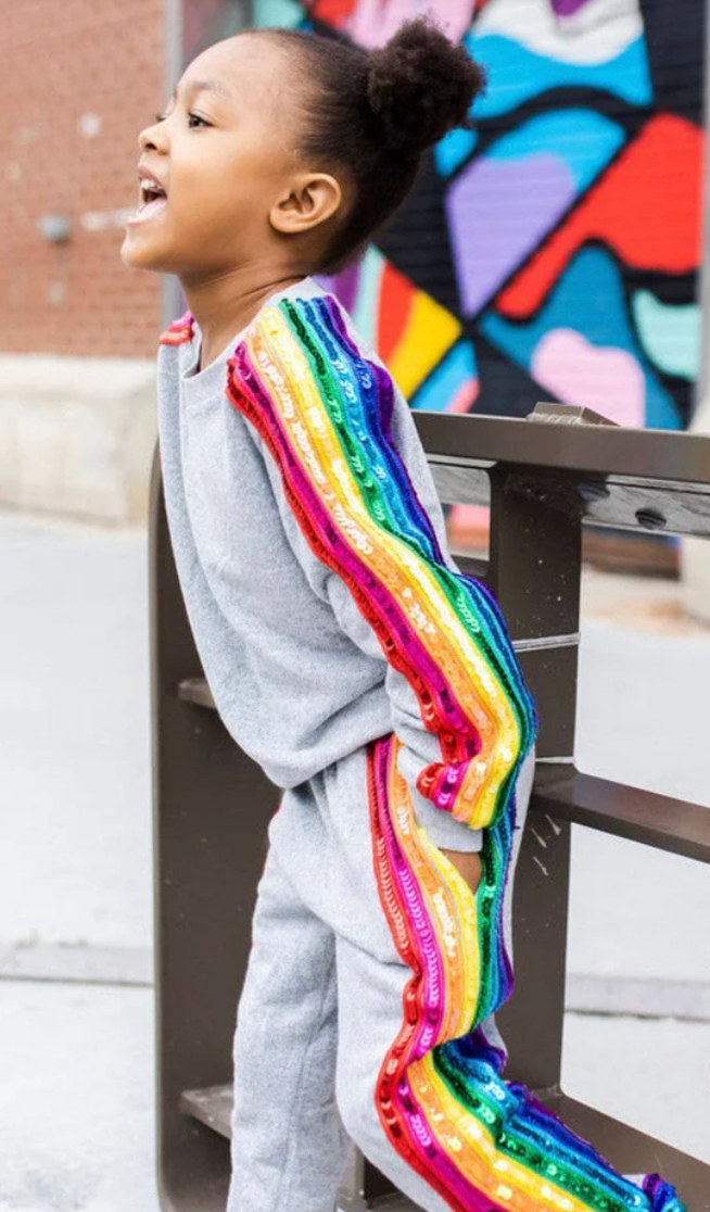 Lola & The Boys Rainbow Sequin Set Skipper & Scout 
