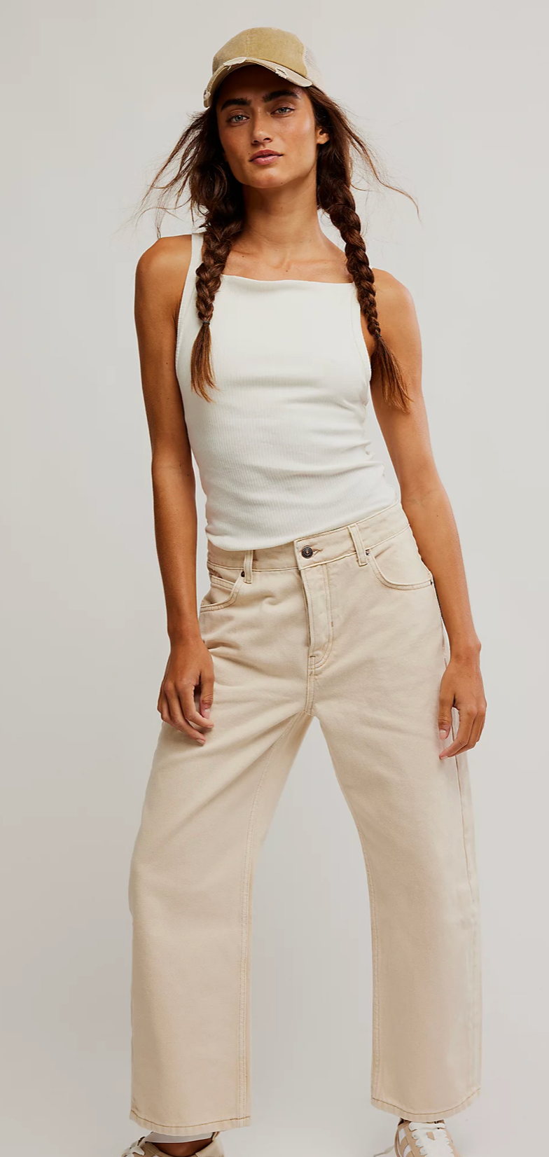 Free People Deep Trance Dropped Boyfriend Jeans