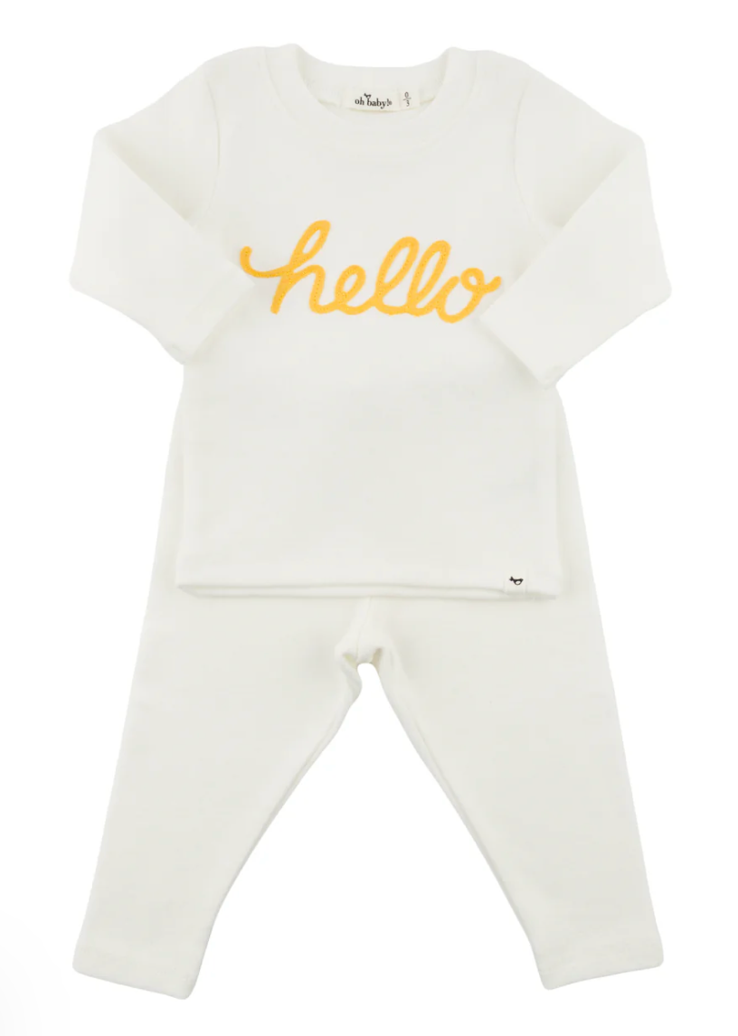 Oh Baby Hello Set - Cream