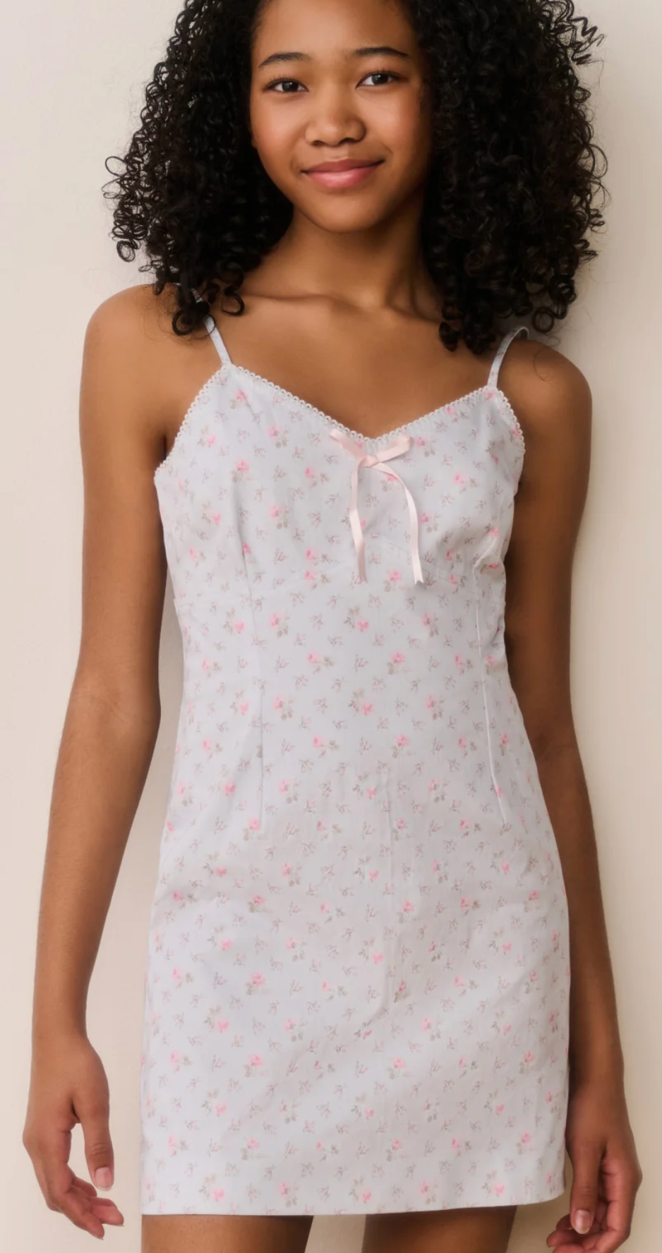 Love Shack Fancy Tween Velasca Floral Cotton Mini Dress