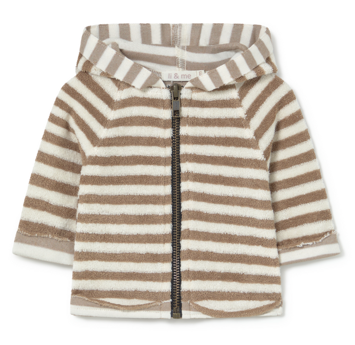 Li + Me Matthew Terry Striped Hoodie/Terry Pants SET