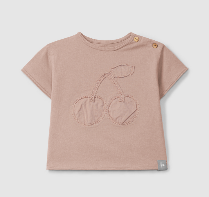 Snug Cherry Embroidered Tee/Shorts SET