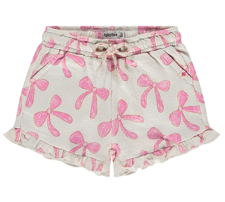 BabyFace Baby Girls Bow Print Tee/Short SET