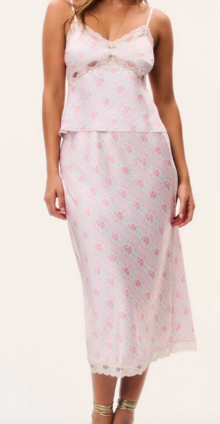 Love Shack Fancy Floral Castle Skirt