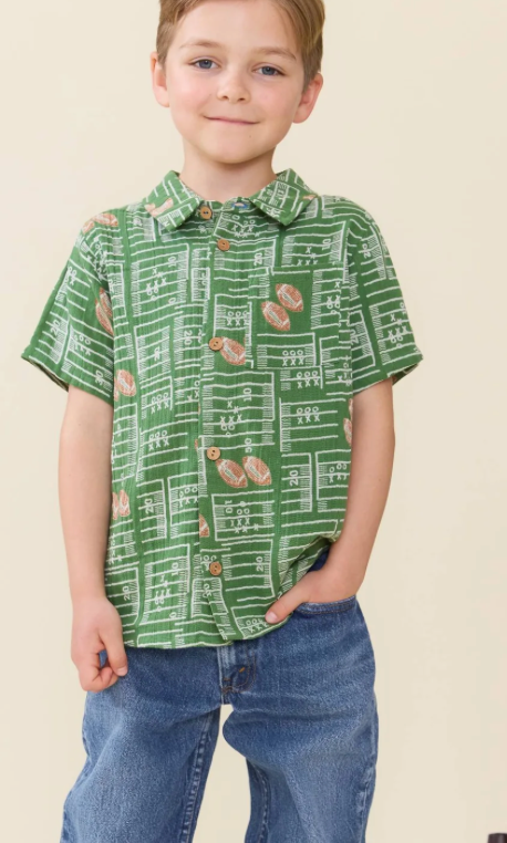 Pink Chicken Football Field Jack Shirt