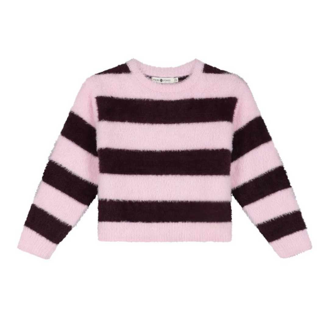 BabyFace Girls Striped Pullover