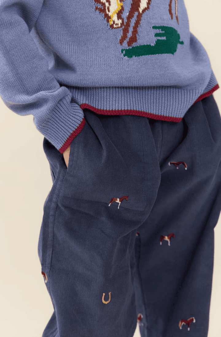 Pink Chicken Boys Horse Embroidery Jackson Pant Skipper & Scout 