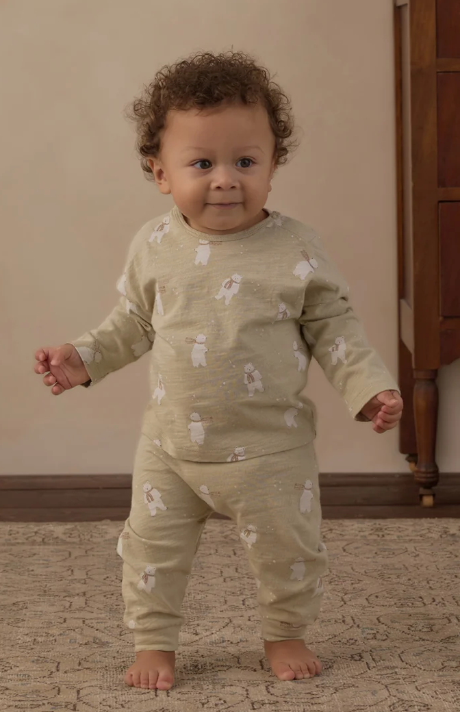 Rylee + Cru Polar Bears LS Tee/Pant SET