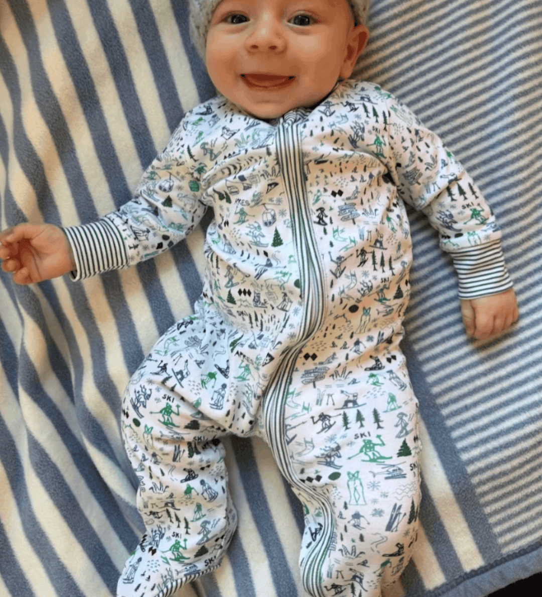 Skipper Apres Ski Zip Baby Onesie- Alpine Multi Skipper & Scout 