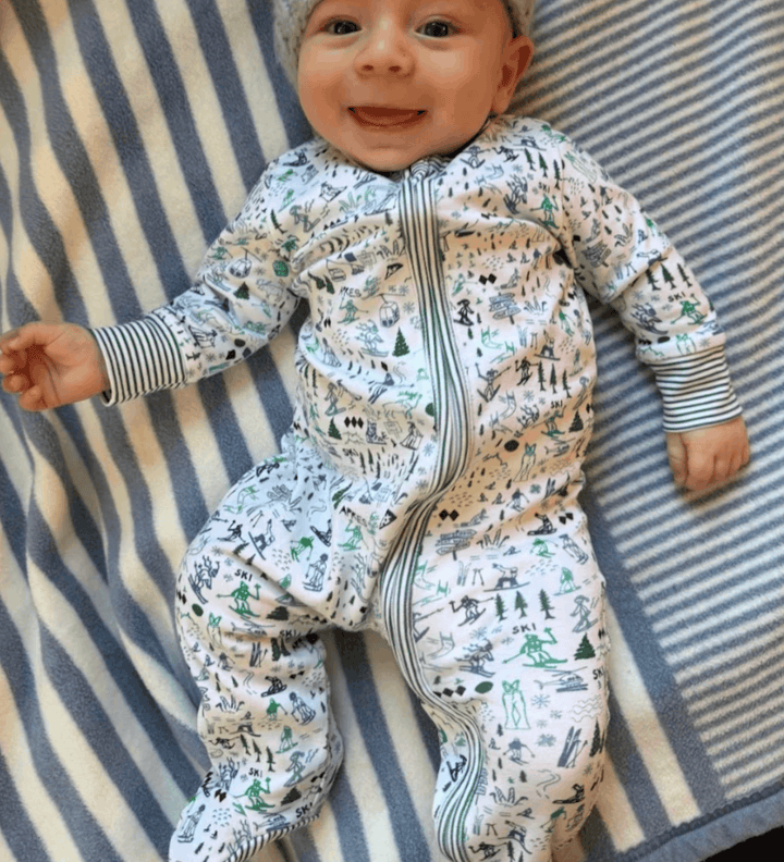 Skipper Apres Ski Zip Baby Onesie- Alpine Multi Skipper & Scout 