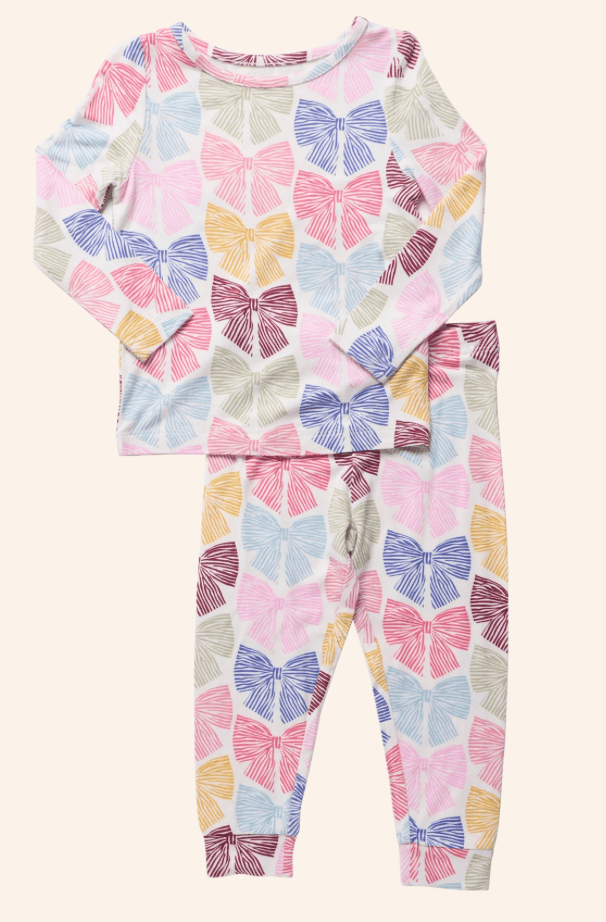 Pink Chicken Bamboo Pajama Set Skipper & Scout 
