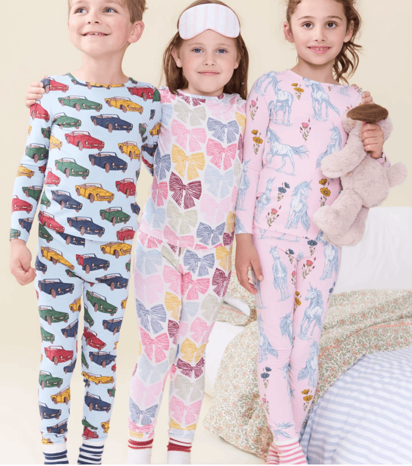 Pink Chicken Bamboo Pajama Set Skipper & Scout 