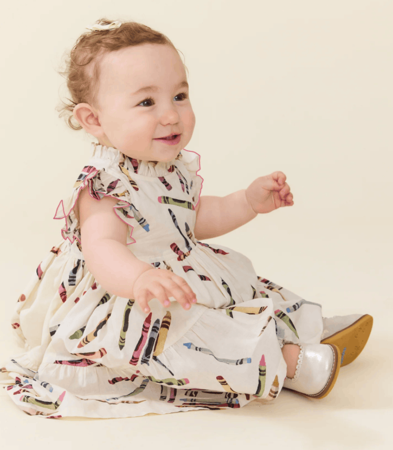 Pink Chicken Baby Jennifer Dress Set - Tossed Crayons Skipper & Scout 