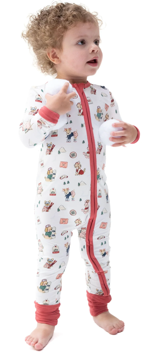 Angel Dear Winter Sports Dogs Convertible Romper