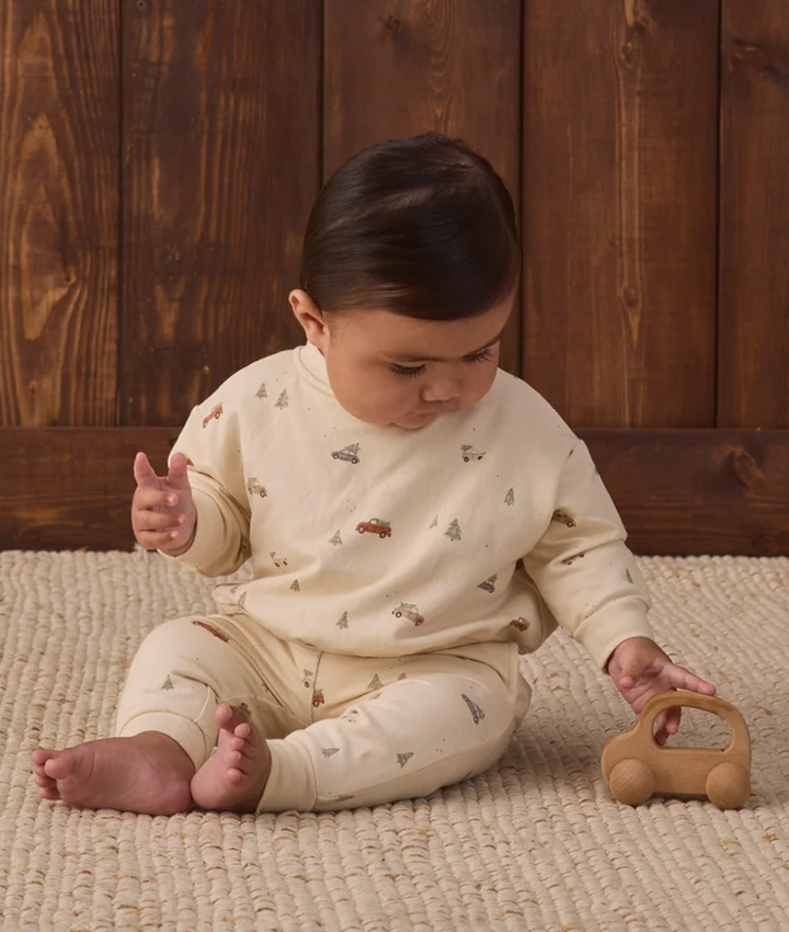 Quincy Mae Holiday Drive Relaxed Sweatshirt/Sweatpant SET