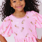 Lola & the Boys Shooting Star Sequin Gems Dress