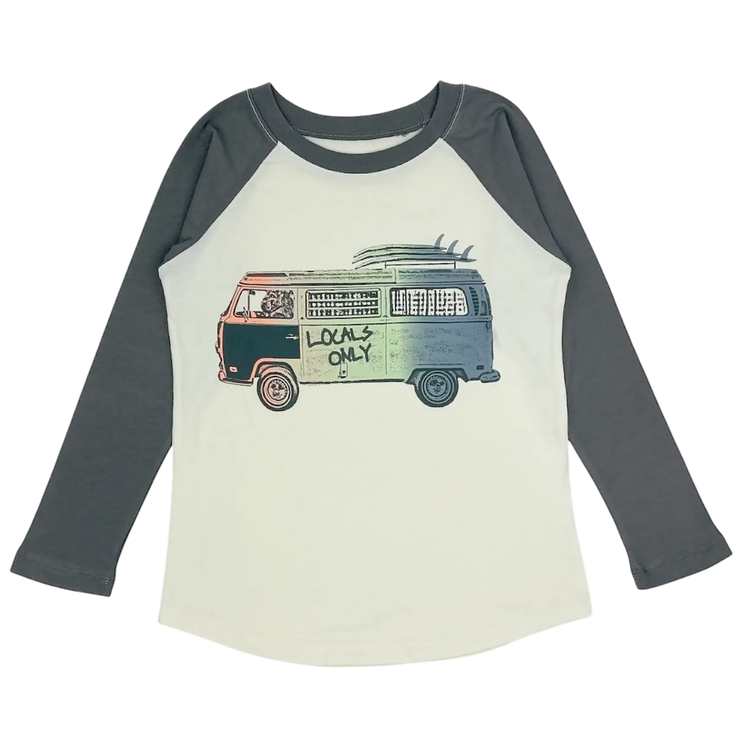 Tiny Whales Surf Mobile LS Raglan Tee Skipper & Scout 