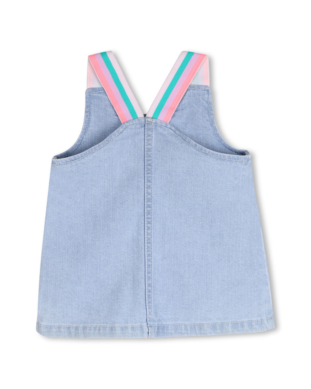 Billieblush Infant Denim Dress w Rainbow Straps