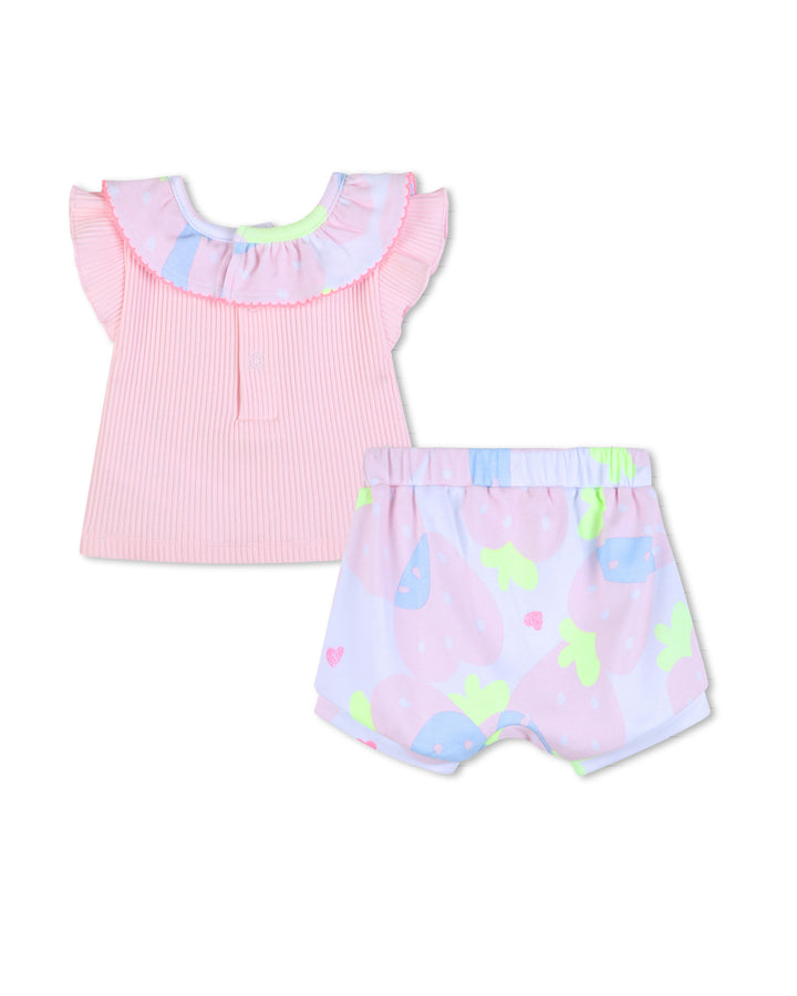 Billieblush Newborn SS Tee/Short Set