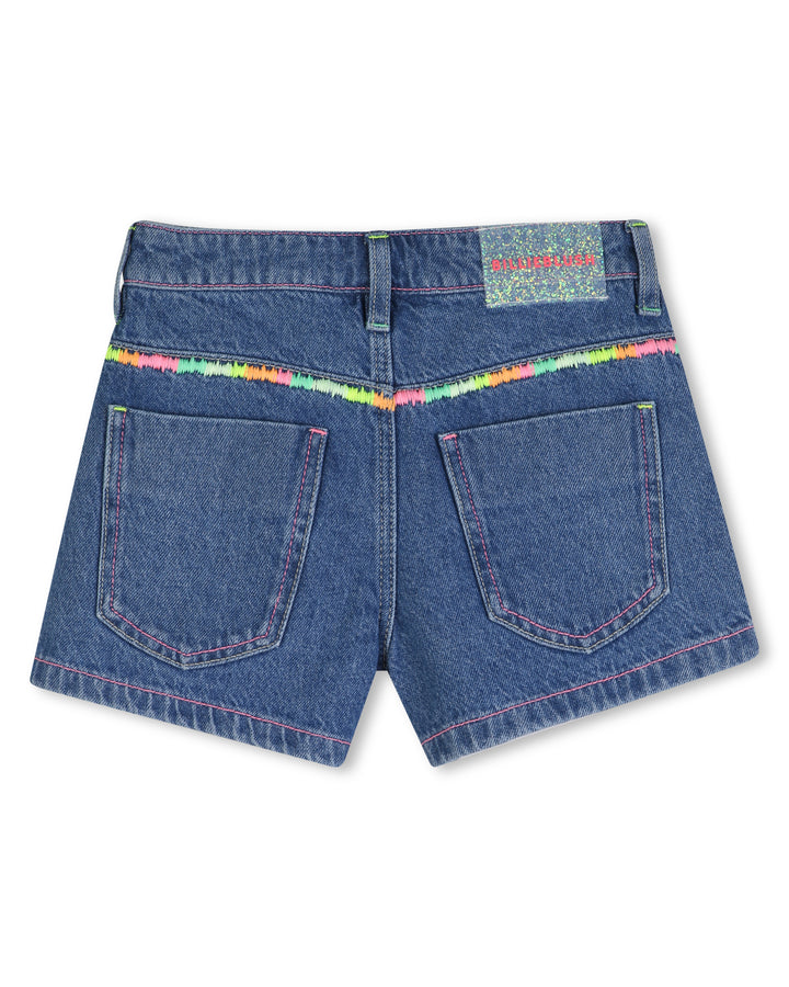 Billieblush Embroidered Denim Shorts