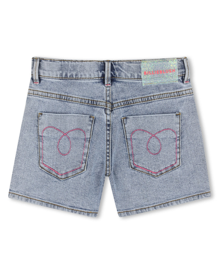 Billieblush Sequin Patch Denim Shorts