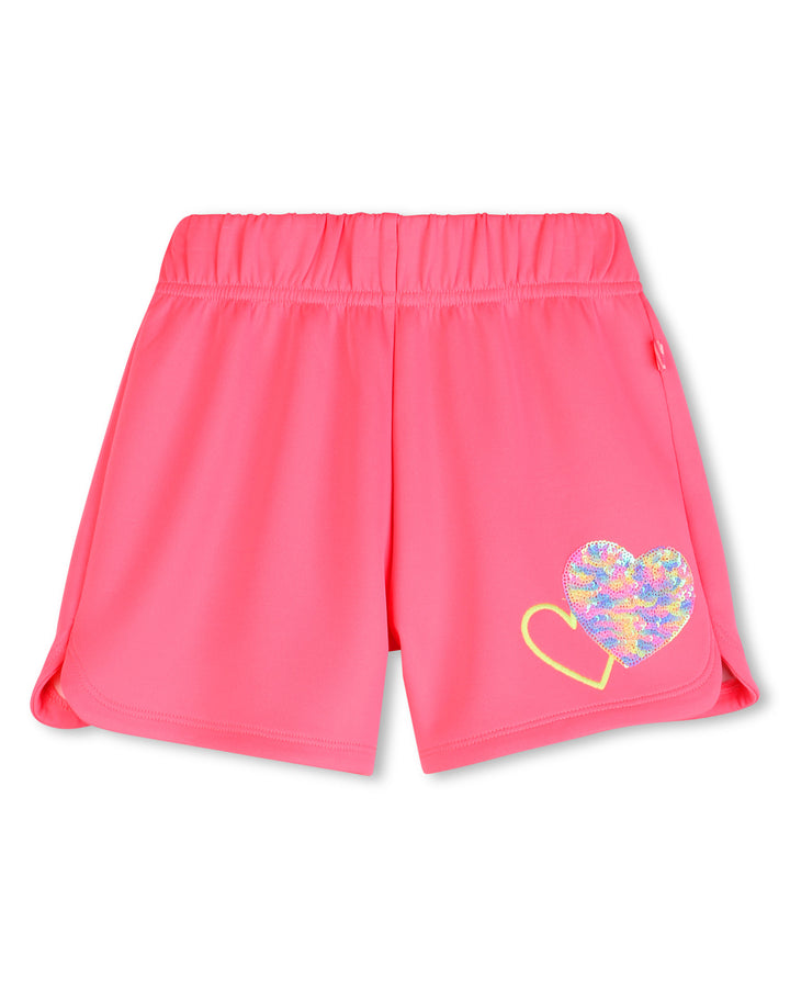 Billieblush Modal Heart Graphic Shorts