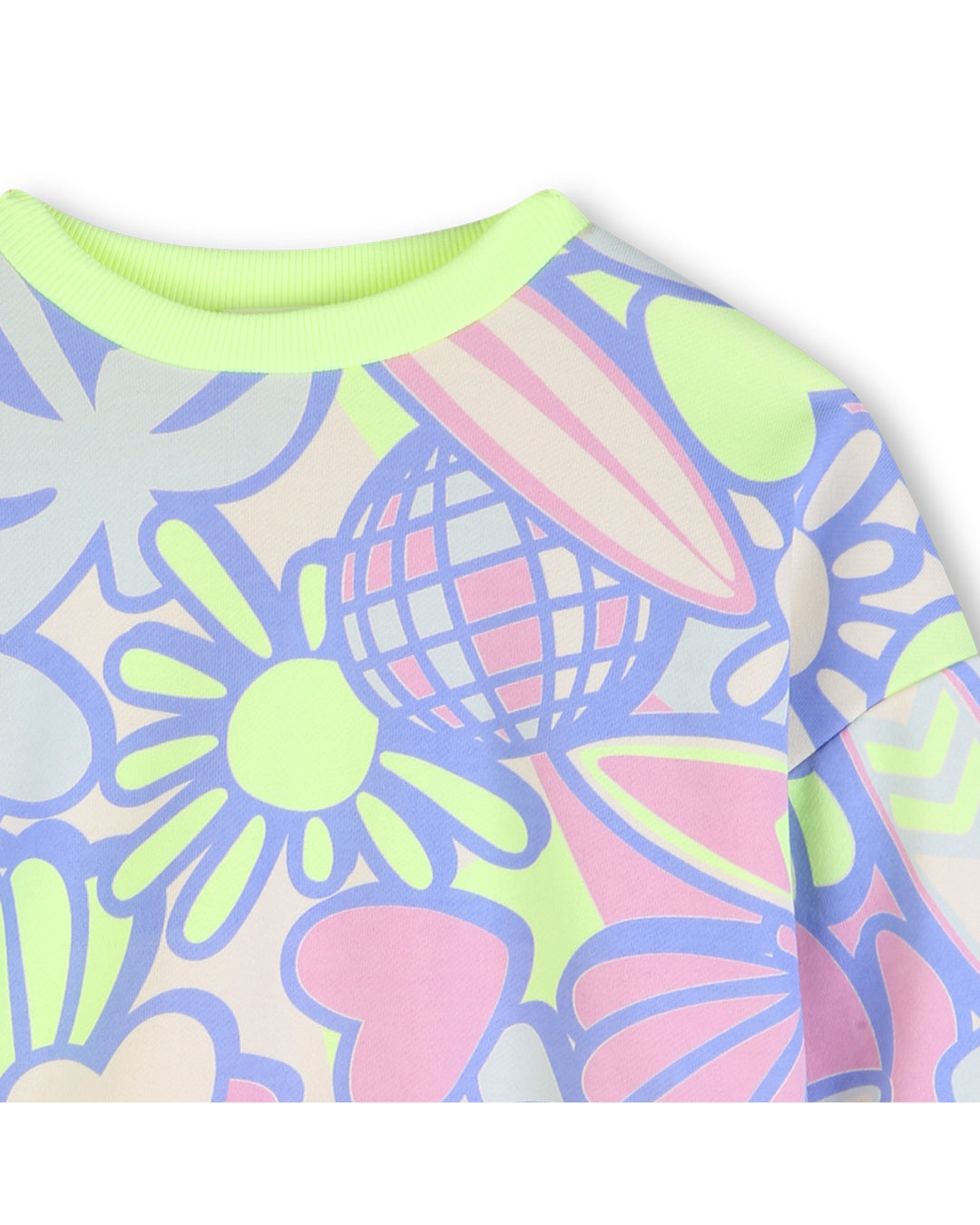 Billieblush Allover Surf Print Crewneck