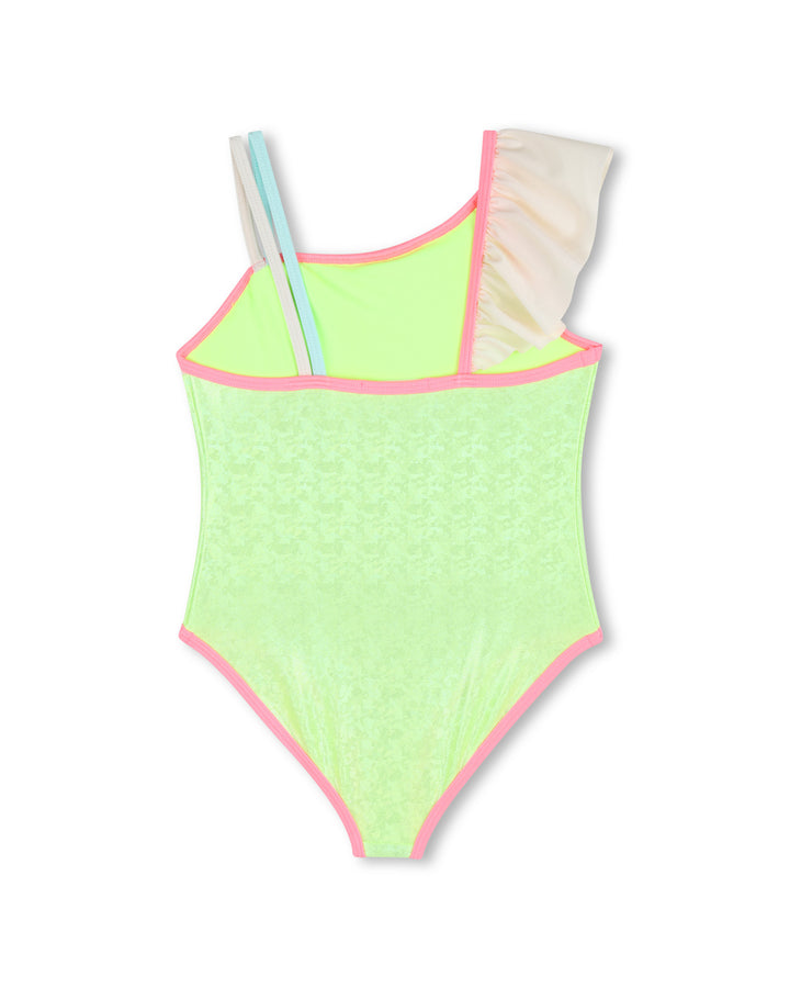 Billieblush Shiny Flounced Strap Swimsuit