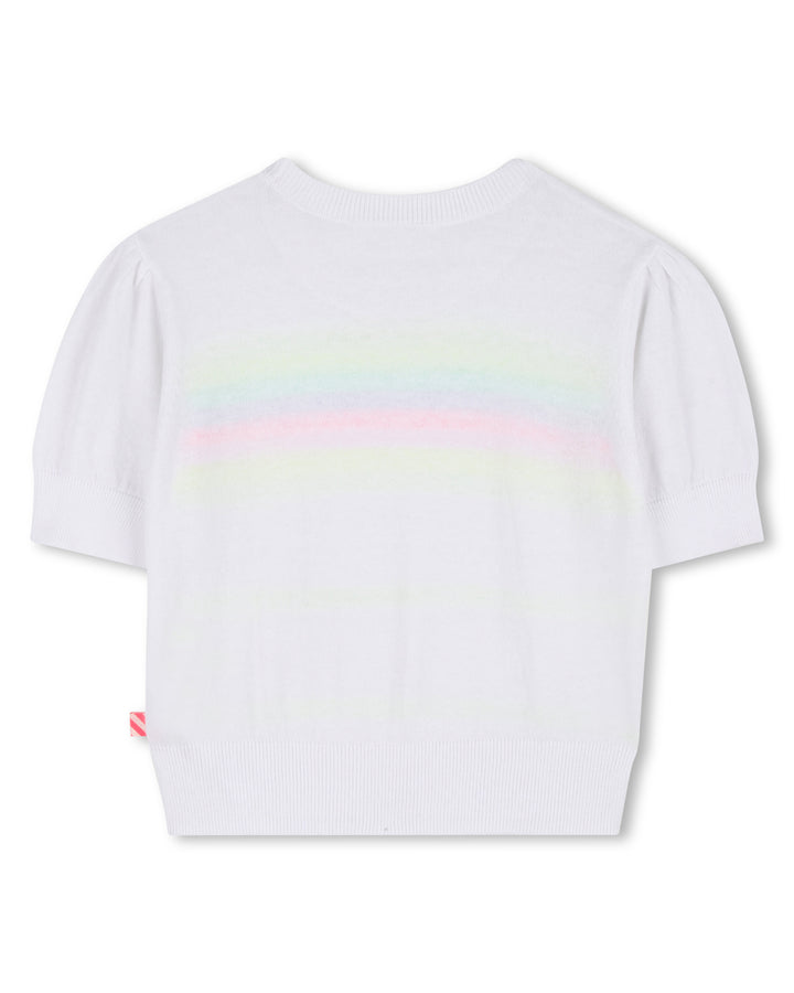 Billieblush Striped Short Sleeve Sweater