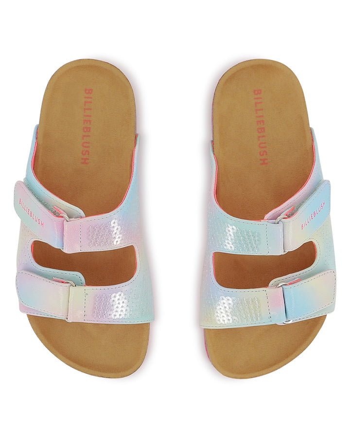 Billieblush Sparkly Two Strap Slides