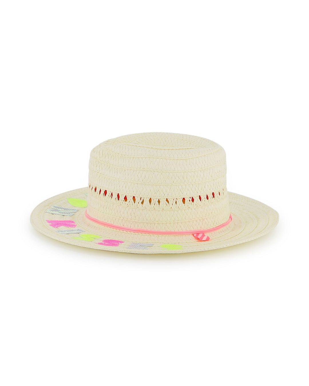 Billieblush Neon Kisses Straw Hat