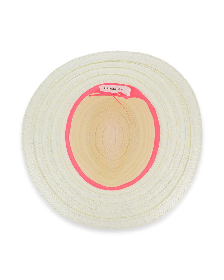 Billieblush Neon Kisses Straw Hat