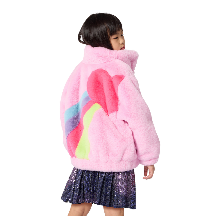 Billieblush Girls Faux Fur Coat