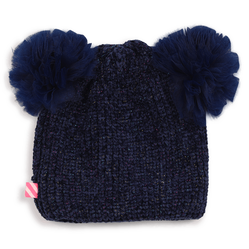 Billieblush Double Pom Chenille Logo Beanie Skipper & Scout 