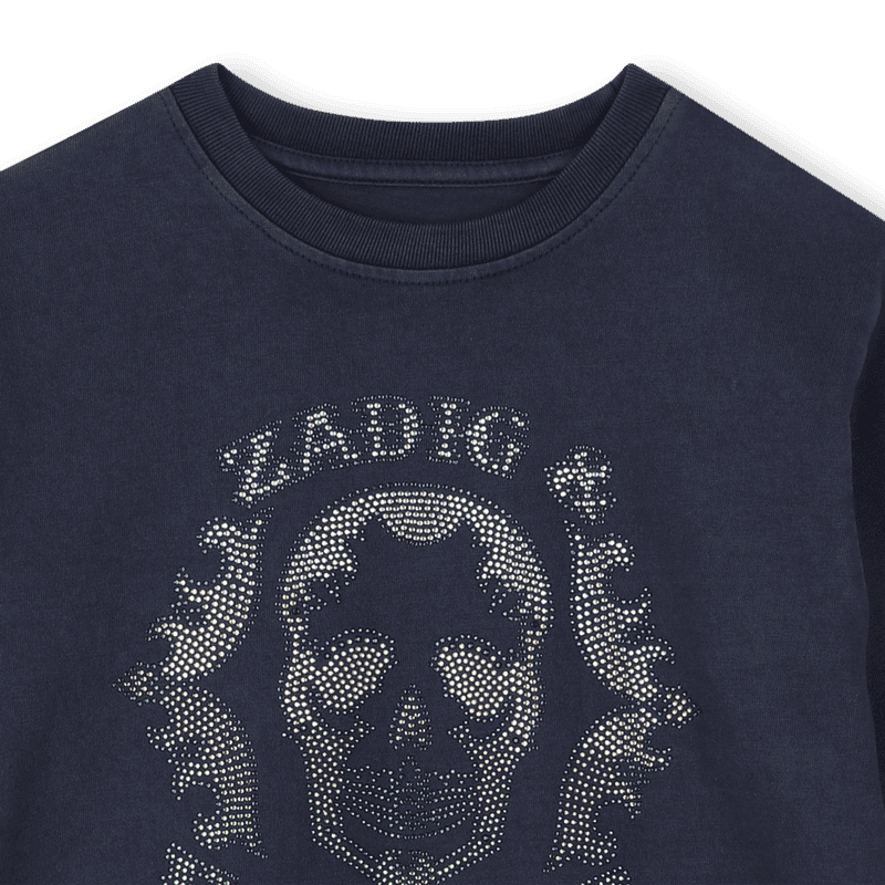 Zadig & Voltaire Skull Embellished Tee Skipper & Scout 