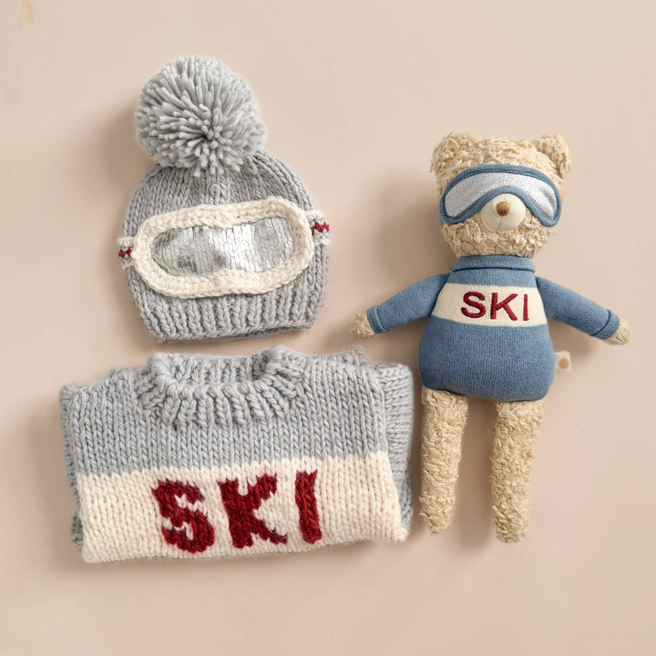 The Blueberry Hill Ski Goggles Beanie Bowie Grey