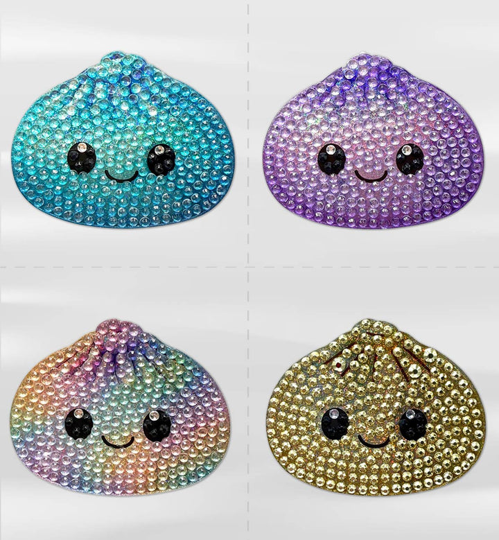 Surprise Dumpling Sticker Pack - 4 Stickers Included