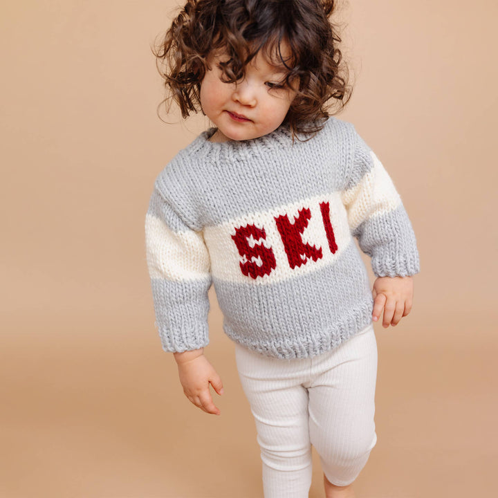 The Blueberry Hill Ski Sweater Bowie Grey