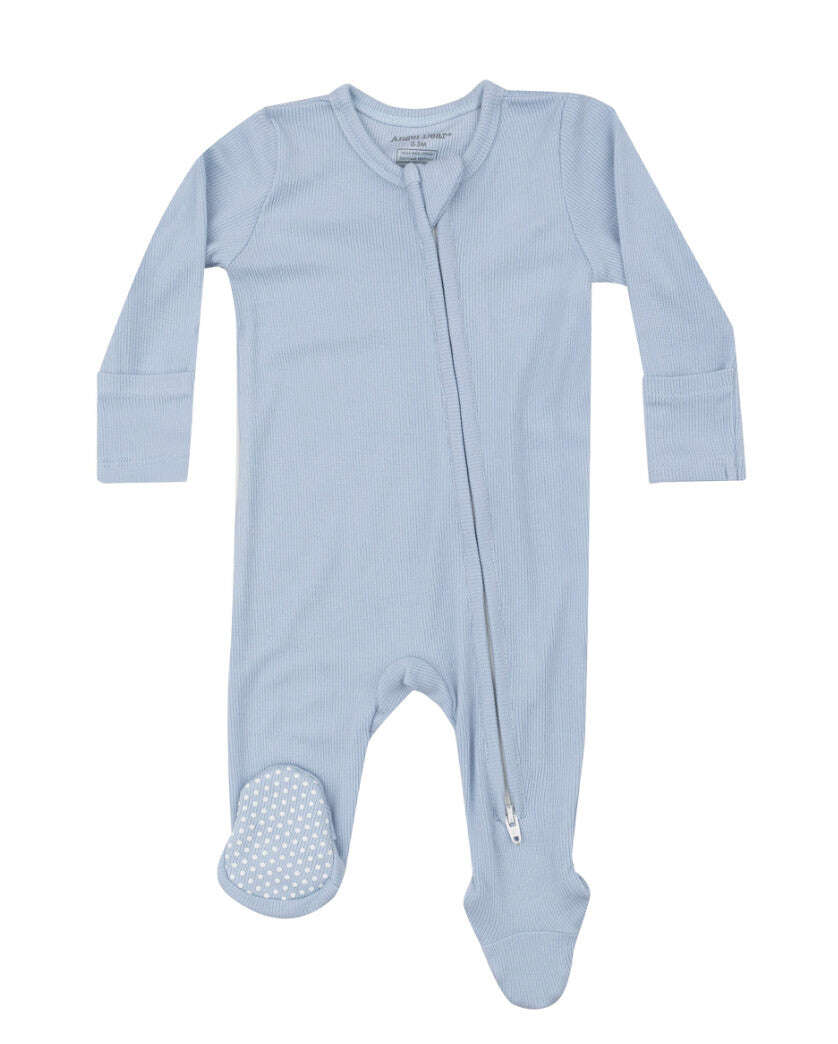 Angel Dear Ribbed - 2 Way Zipper Footie Skipper & Scout 