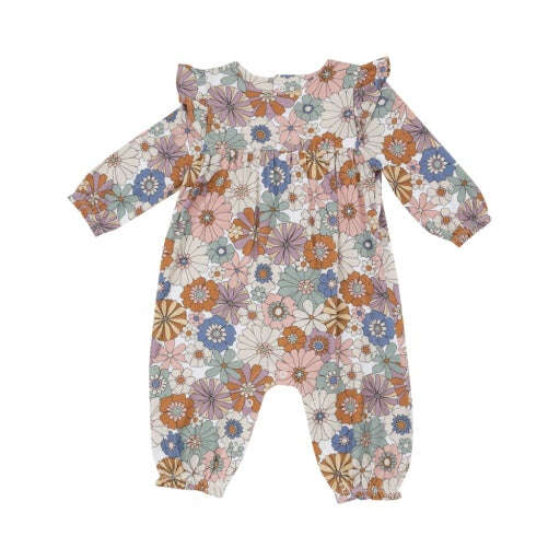 Angel Dear Brighton Floral - Ruffle Sleeve Romper Skipper & Scout 