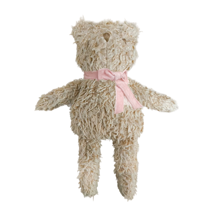 The Blueberry Hill Plush Pink Bow Bear