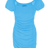 KatieJNYC Anya Mesh Dress - woflow - Icy Blue