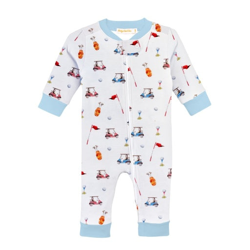 Baby Club Chic Golf Zip Coverall Printed - 3-6M