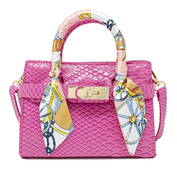 Tiny Treats Crocodile Scarf Handbag