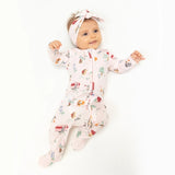 Angel Dear Cute Animal Campers - 2 Way Zipper Ruffle Back Footie