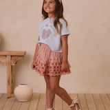 Rylee + Cru TIERED MINI SKIRT || GINGHAM