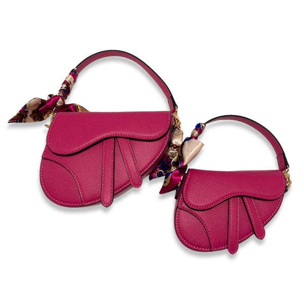 Doe a Dear Saddle Purse w/ Scarf