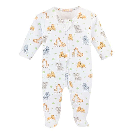 Baby Club Chic Jungle Kids Zip Footie Printed