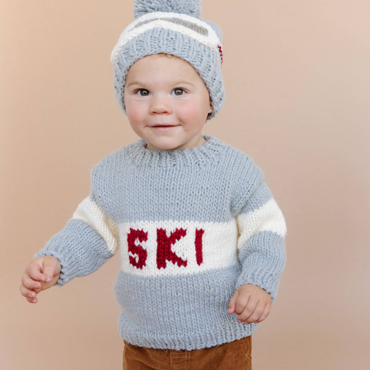 The Blueberry Hill Ski Sweater Bowie Grey